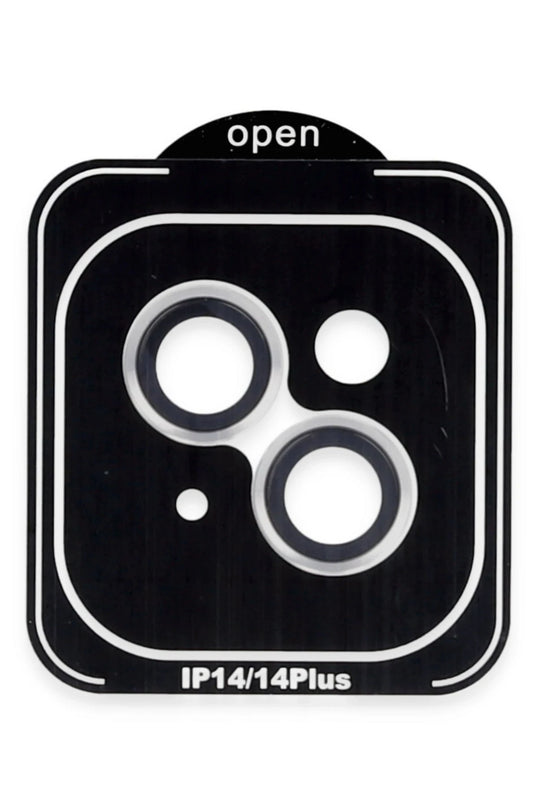 iPhone 14 PVD Metal Kamera Lens - Gümüş
