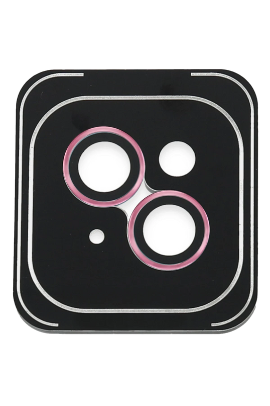 iPhone 14 PVD Metal Kamera Lens - Pembe