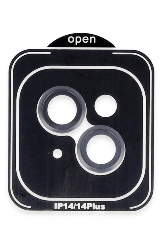 iPhone 14 PVD Metal Kamera Lens - Siyah