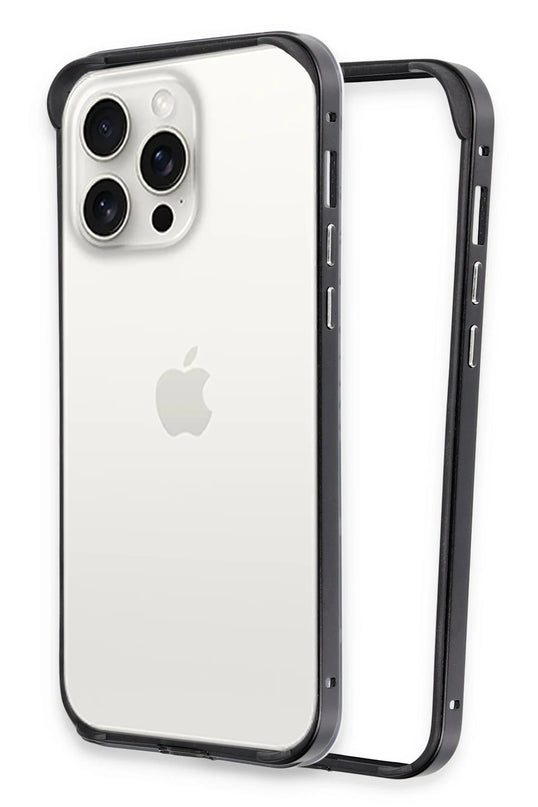 iPhone 15 Pro Land Bumper Koruma Kapak Kılıf - Siyah