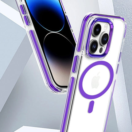 iPhone 15 Pro Max Bella Magsafe Kapak Kılıf - Mavi 8