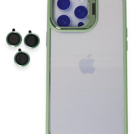 iPhone 15 Pro Max Roblox Lens Standlı Kapak Kılıf - Yeşil