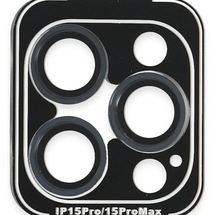 iPhone 15 Pro Max PVD Metal Kamera Lens - Lacivert