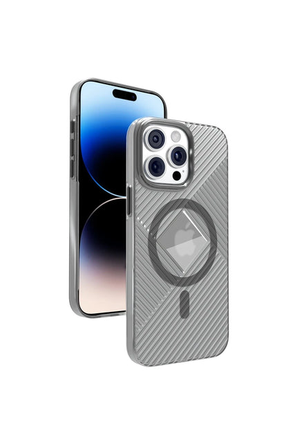 iPhone 15 Pro Max Stella PC Sert Magsafe Kılıf - Siyah
