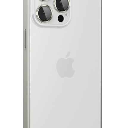 iPhone 15 Pro Metal Bumper Mat Kapak Kılıf - Gri