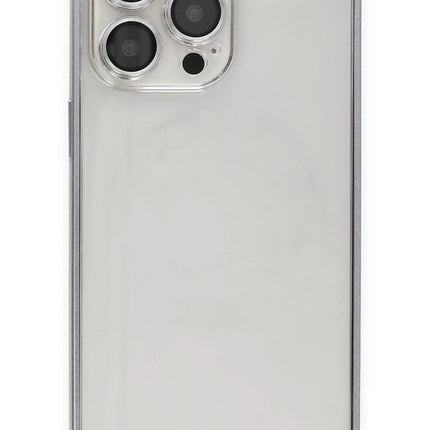 iPhone 15 Pro Metal Bumper Mat Kapak Kılıf - Gri 2