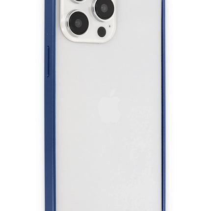 iPhone 15 Pro Metal Bumper Mat Kapak Kılıf - Lacivert 3