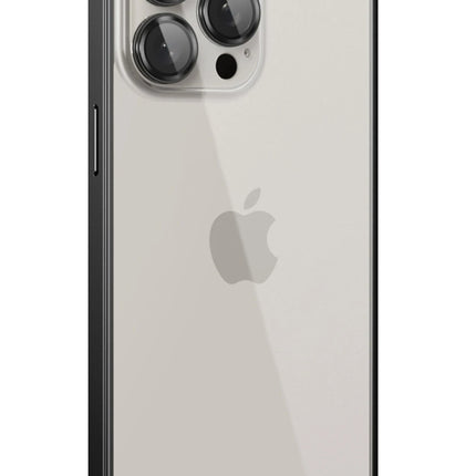 iPhone 15 Pro Metal Bumper Mat Kapak Kılıf - Siyah