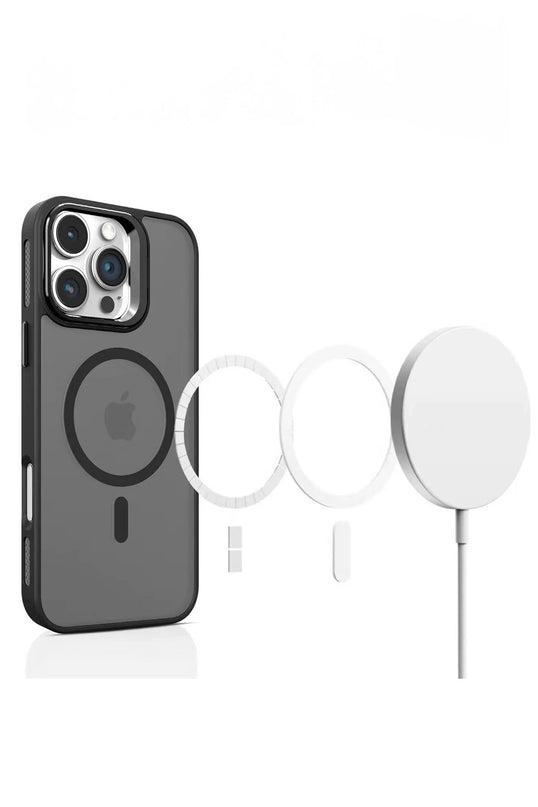 iPhone 16 Flet Lens Magsafe Kapak Kılıf - Turuncu 2