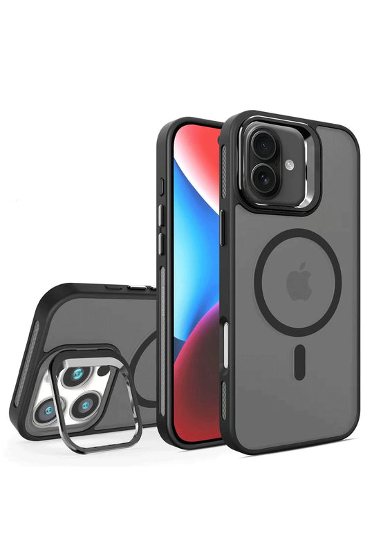iPhone 16 Plus Flet Lens Magsafe Kapak Kılıf - Siyah