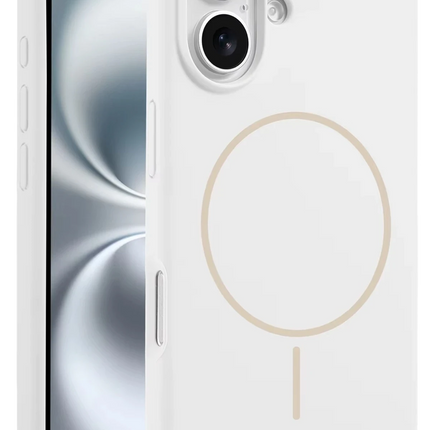 iPhone 16 Plus Jully Magsafe Kapak Kılıf - Beyaz