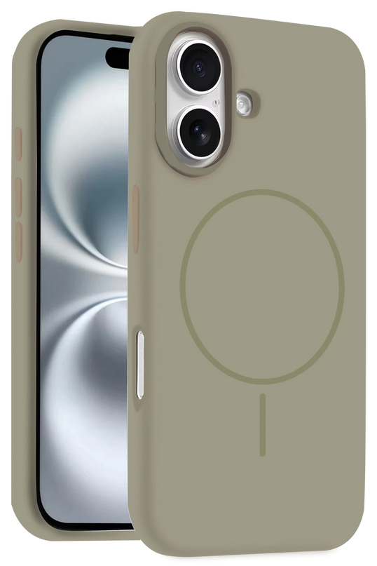 iPhone 16 Plus Jully Magsafe Kapak Kılıf - Çöl Titanyum