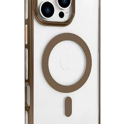 iPhone 16 Pro Gleam PC Sert Magsafe Kılıf - Kahverengi