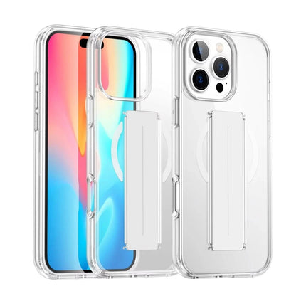 iPhone 16 Pro Alfa Magsafe Standlı Kapak Kılıf - Şeffaf