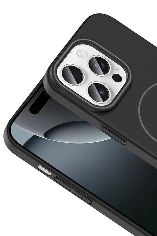 iPhone 16 Pro Max Broş Magsafe Kapak Kılıf - Titan Gri 2