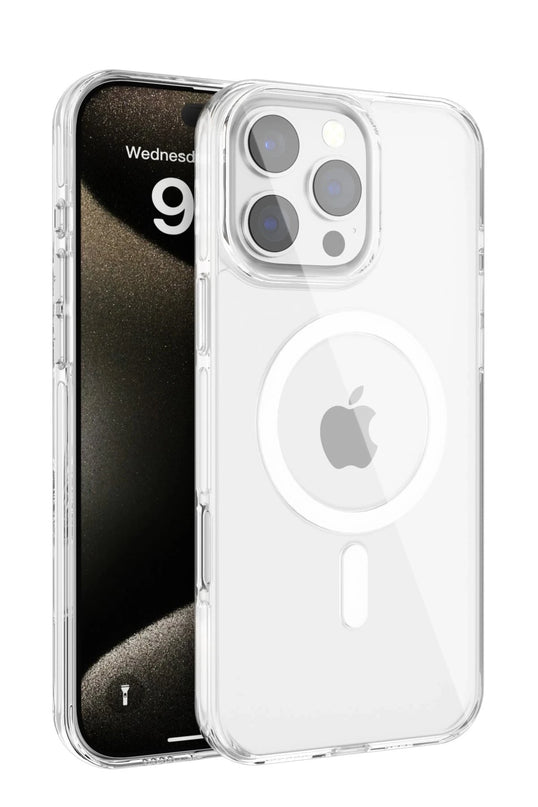 iPhone 16 Pro Max Gleam PC Sert Magsafe Kılıf - Şeffaf 2