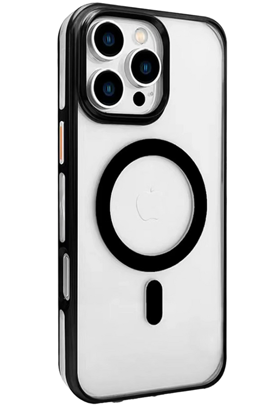 iPhone 16 Pro Max Gleam PC Sert Magsafe Kılıf - Şeffaf