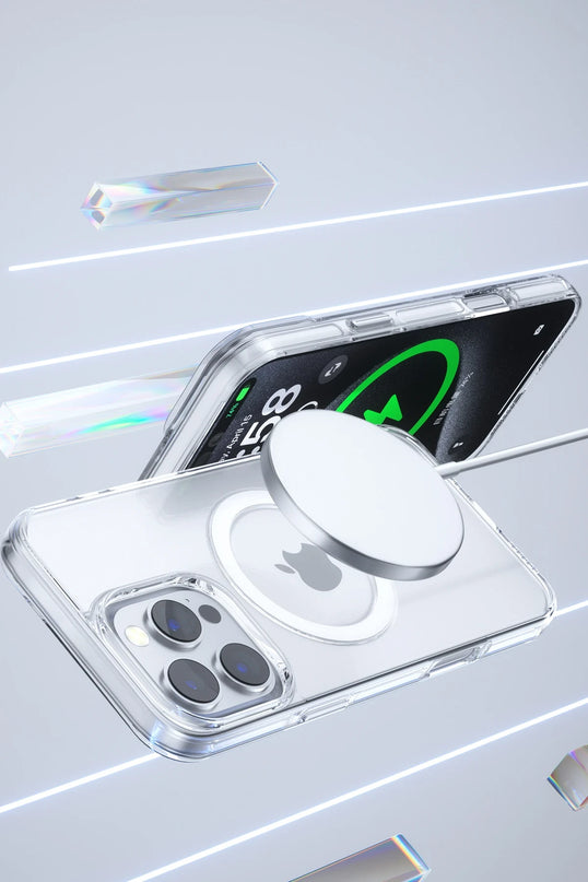 iPhone 16 Pro Max Gleam PC Sert Magsafe Kılıf - Siyah 4