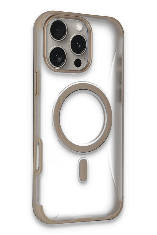 iPhone 16 Pro Max Hilton Magsafe Kapak Kılıf - Gold