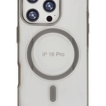 iPhone 16 Pro Max Hilton Magsafe Kapak Kılıf - Titan Gri 3