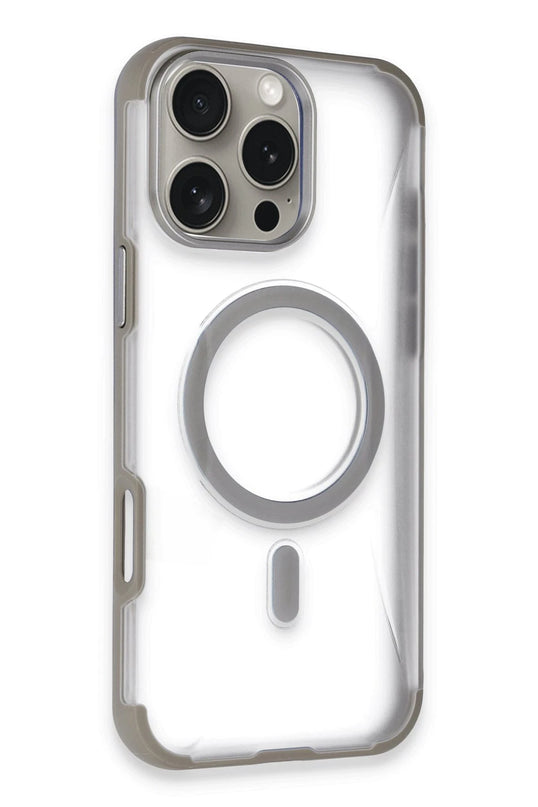 iPhone 16 Pro Max Hilton Magsafe Kapak Kılıf - Titan Gri