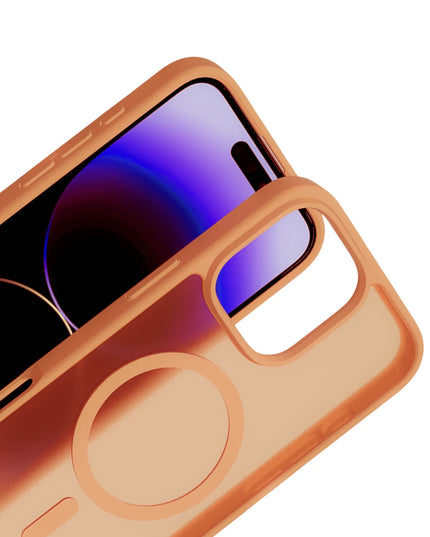 iPhone 16 Pro Max Jota Magsafe Kapak Kılıf - Turuncu 3