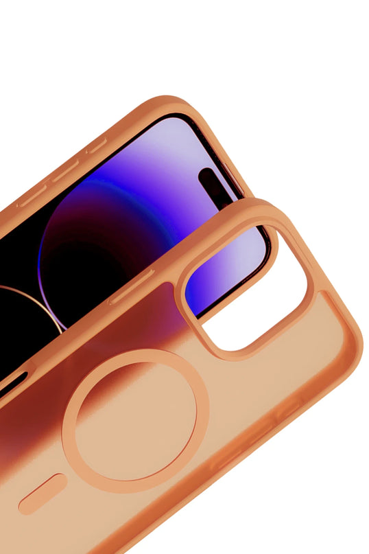 iPhone 16 Pro Max Jota Magsafe Kapak Kılıf - Turuncu 3