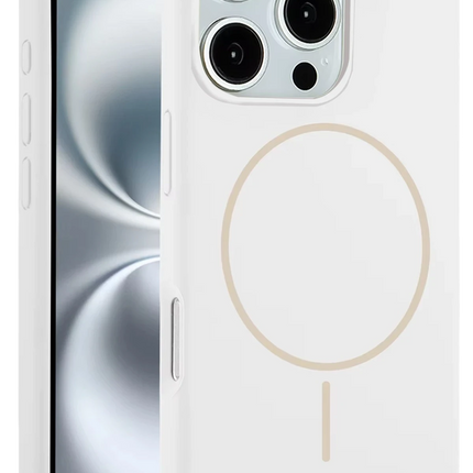 iPhone 16 Pro Max Jully Magsafe Kapak Kılıf - Beyaz