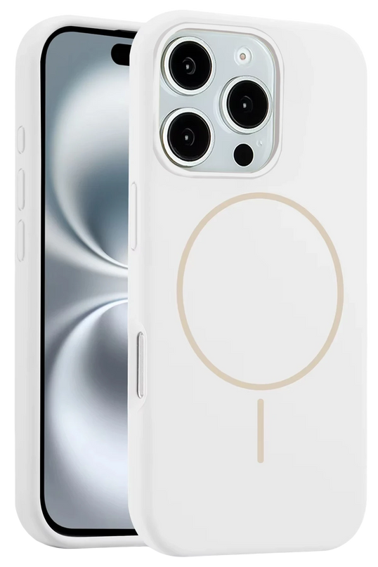 iPhone 16 Pro Max Jully Magsafe Kapak Kılıf - Beyaz