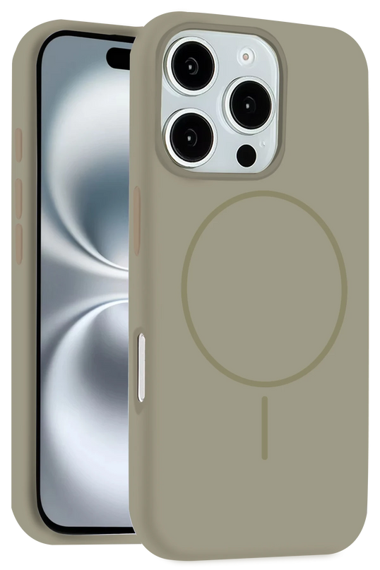 iPhone 16 Pro Max Jully Magsafe Kapak Kılıf - Çöl Titanyum