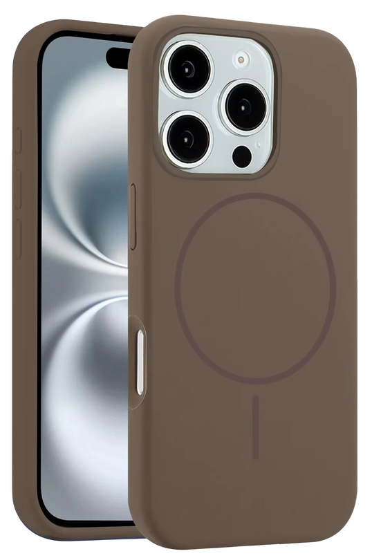 iPhone 16 Pro Max Jully Magsafe Kapak Kılıf - Kahverengi