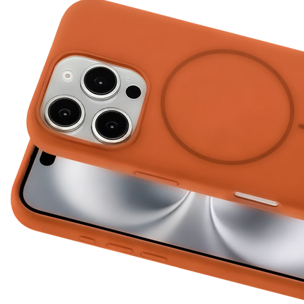 iPhone 16 Pro Max Jully Magsafe Kapak Kılıf - Turuncu 2