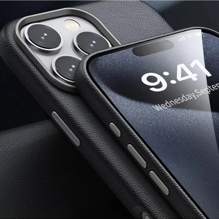 iPhone 16 Pro Max Wonder Deri Magsafe Kapak Kılıf - Kahverengi 2