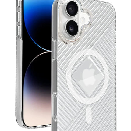 iPhone 16 Stella PC Sert Magsafe Kılıf - Şeffaf