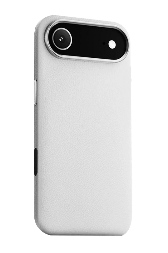 iPhone 17 Air Wonder Deri Magsafe Kapak Kılıf - Beyaz