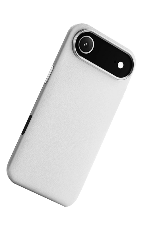 iPhone 17 Air Wonder Deri Magsafe Kapak Kılıf - Beyaz 2