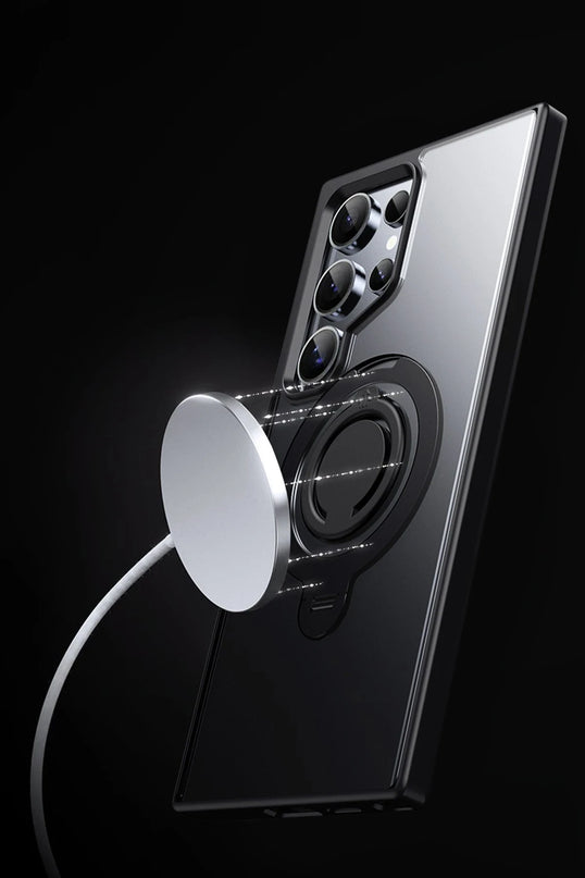 Samsung Galaxy S24 Avatar 360 Dönen Magsafe Kapak Kılıf - Lacivert 3