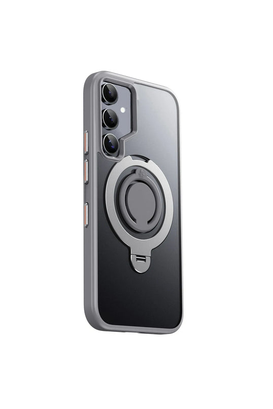 Samsung Galaxy S24 Avatar 360 Dönen Magsafe Kapak Kılıf - Titan Gri