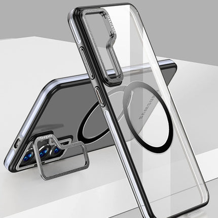 Samsung Galaxy S24 Crystal Magsafe Kapak Kılıf - Siyah