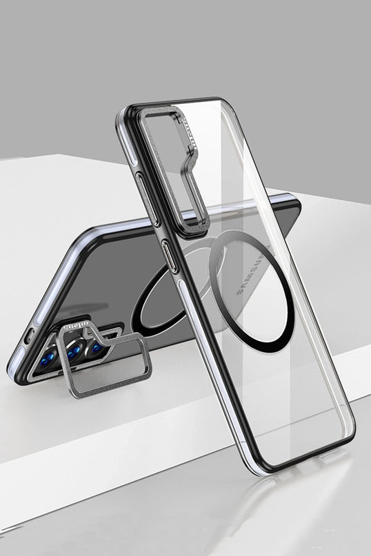 Samsung Galaxy S24 Crystal Magsafe Kapak Kılıf - Siyah