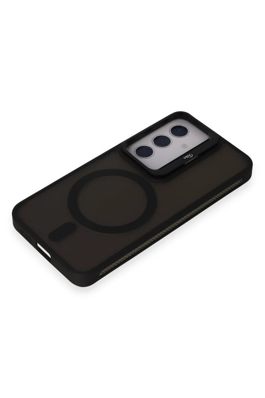 Samsung Galaxy S24 Flet Lens Magsafe Kapak Kılıf - Siyah 4