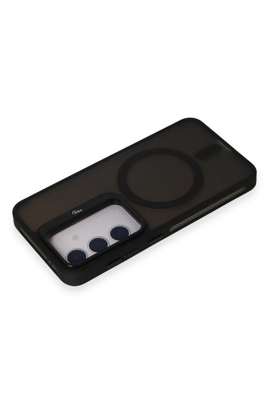 Samsung Galaxy S24 Flet Lens Magsafe Kapak Kılıf - Siyah 3