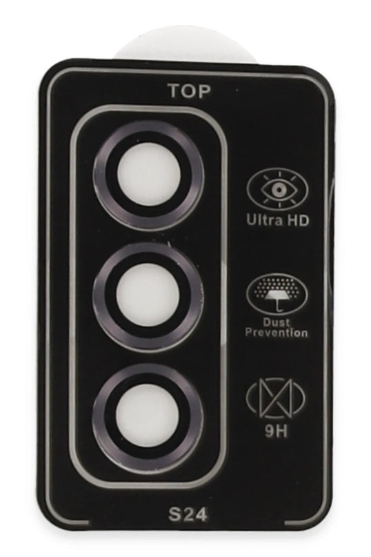 Samsung Galaxy S24 PVD Metal Kamera Lens - Derin Mor 2