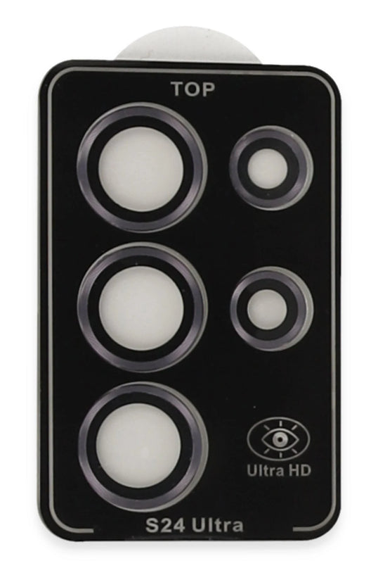 Samsung Galaxy S24 Ultra PVD Metal Kamera Lens - Derin Mor 2