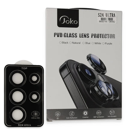 Samsung Galaxy S24 Ultra PVD Metal Kamera Lens - Siyah