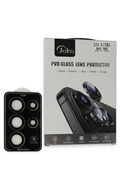 Samsung Galaxy S24 Ultra PVD Metal Kamera Lens - Siyah