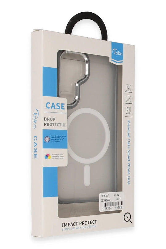 Samsung Galaxy S24 Winner Magsafe Kapak Kılıf - Gri 2