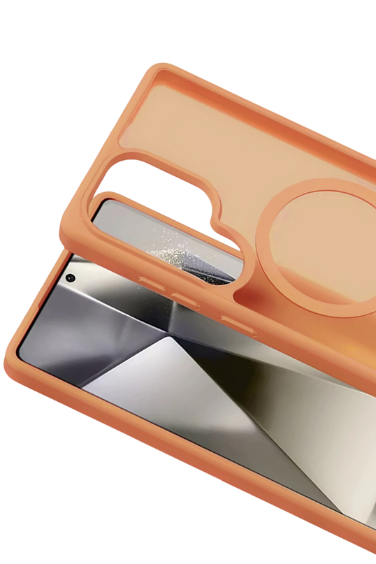 Samsung Galaxy S25 Ultra Jota Magsafe Kapak Kılıf - Turuncu 2