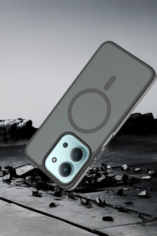 Xiaomi Redmi 15C 4G Jota Magsafe Kapak Kılıf - Siyah 4