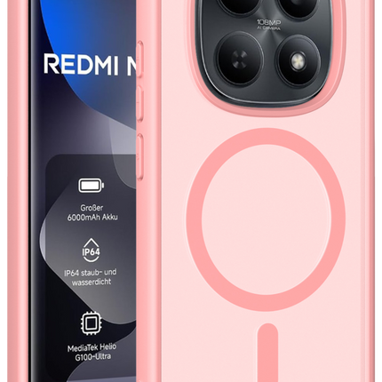 Xiaomi Redmi Note 15 4G Jota Magsafe Kapak Kılıf - Pudra